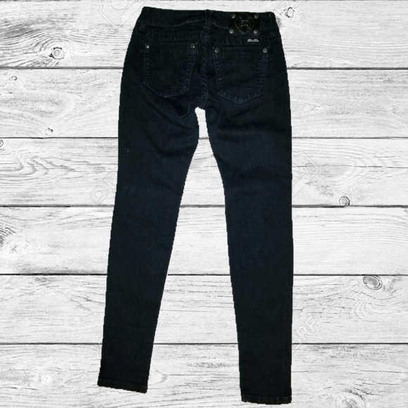 Miss Me Dark Blue Sequined Jeans - Picture 2 of 8